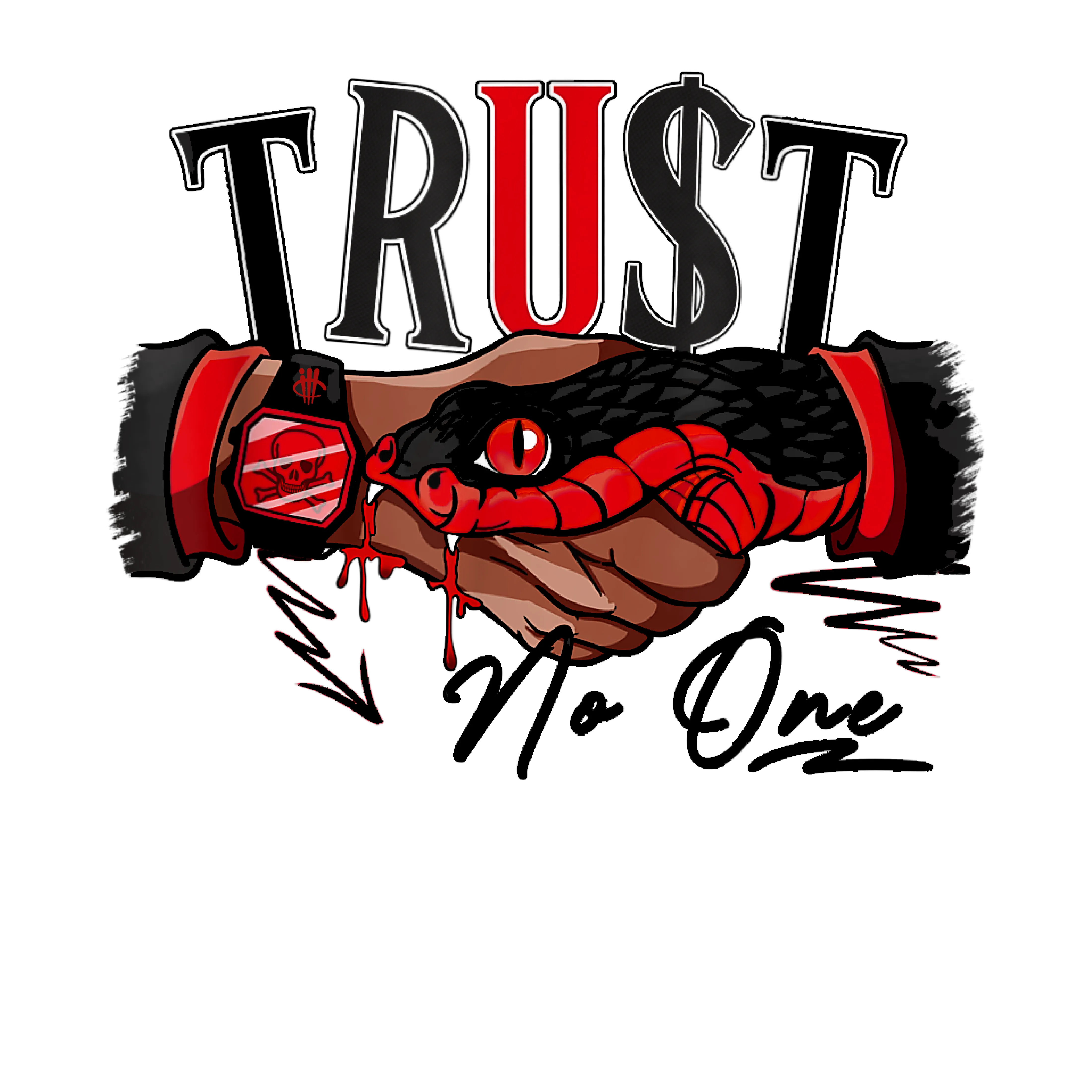 Air Jordan 1 Satin Bred Collection (TRUST NO ONE)