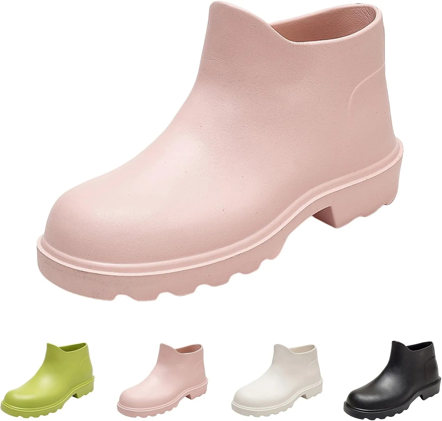 Ankle Rain Boots for Women Waterproof Fashion Short Tube Water Proof Non Slip Rain Boots Non Slip Fishing Shoes