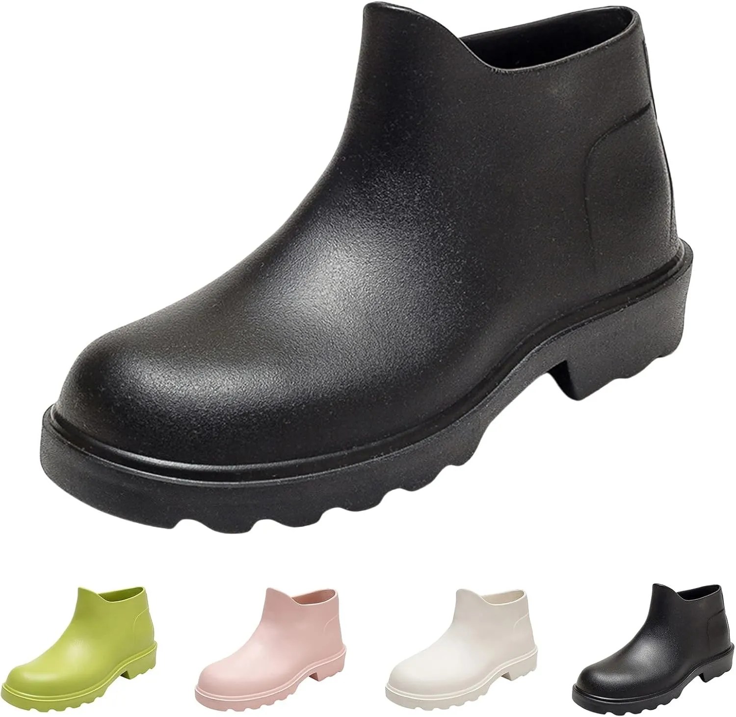 Ankle Rain Boots for Women Waterproof Fashion Short Tube Water Proof Non Slip Rain Boots Non Slip Fishing Shoes
