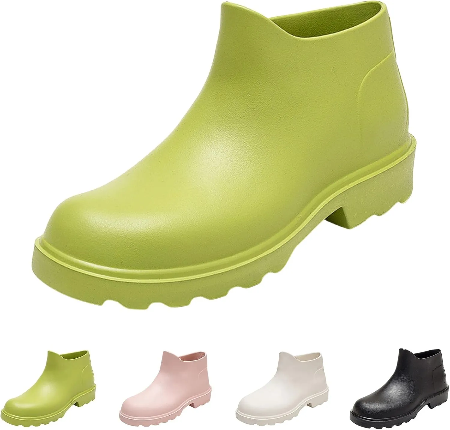 Ankle Rain Boots for Women Waterproof Fashion Short Tube Water Proof Non Slip Rain Boots Non Slip Fishing Shoes