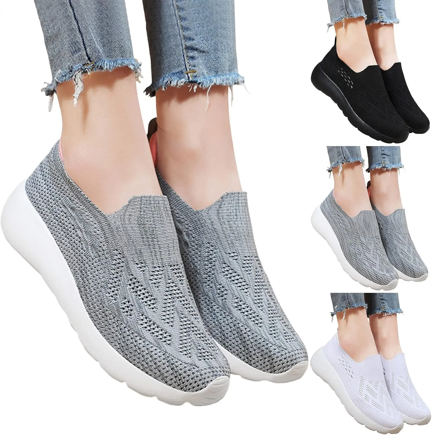 Arch Support Platform Sneakers for Women Platform Thick Sole Classic Rubber Sole Shoes Sparkly Shoe for Women