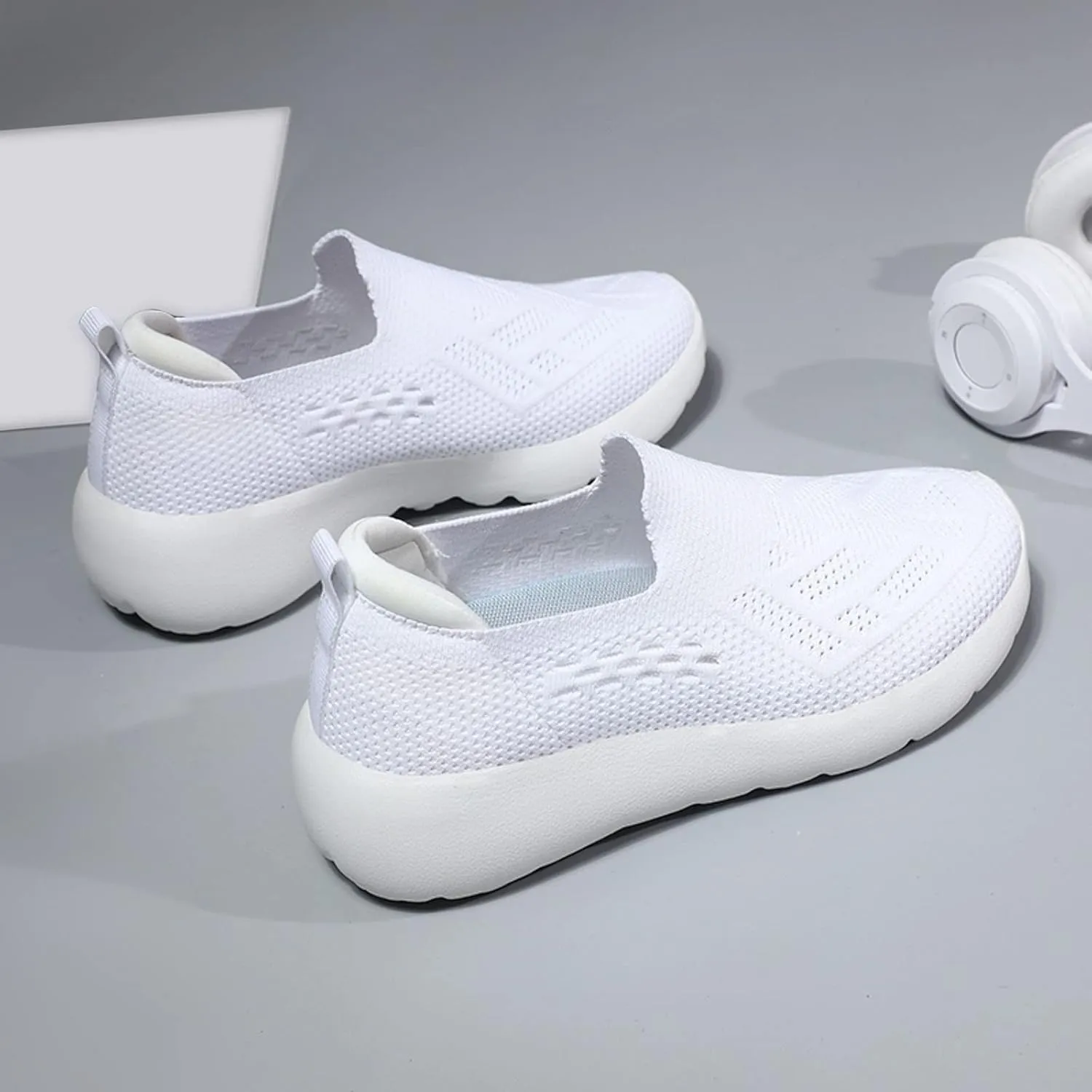 Arch Support Platform Sneakers for Women Platform Thick Sole Classic Rubber Sole Shoes Sparkly Shoe for Women