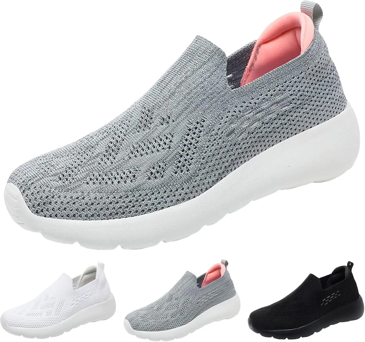 Arch Support Platform Sneakers for Women Platform Thick Sole Classic Rubber Sole Shoes Sparkly Shoe for Women