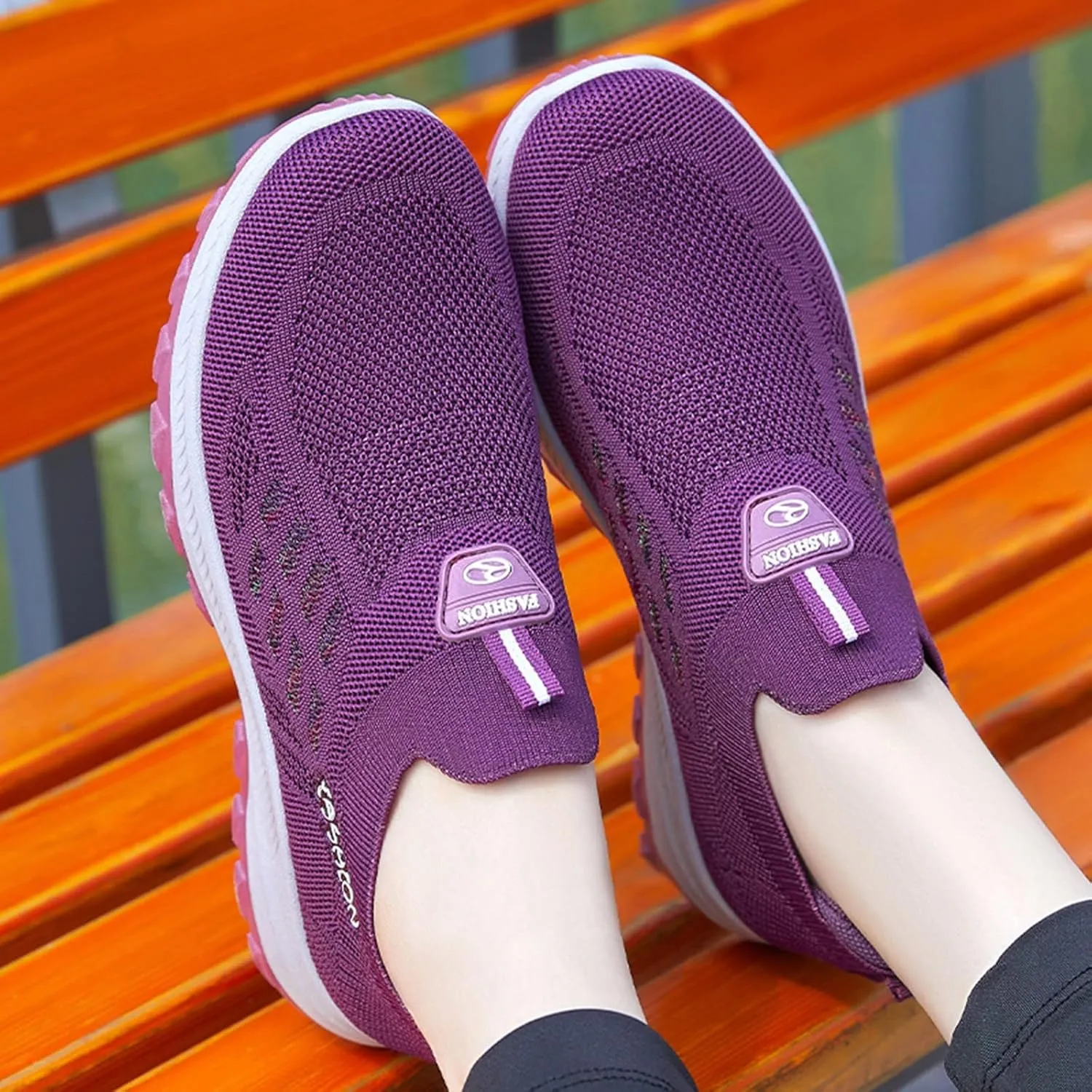 Arch Support Trekking Shoes for Women Platform Thick Sole Classic Rubber Sole Shoes Arch Support Walking Shoe