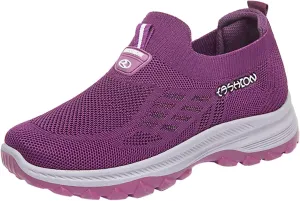 Arch Support Trekking Shoes for Women Platform Thick Sole Classic Rubber Sole Shoes Arch Support Walking Shoe