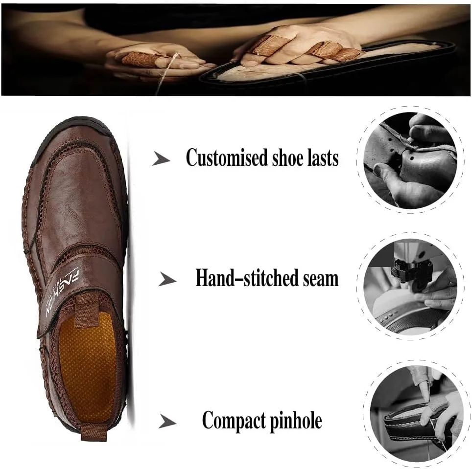 Asifn Men's Casual Loafers Breathable Non-Slip Driving Shoes Comfortable Walking Shoes Business Leather Shoes