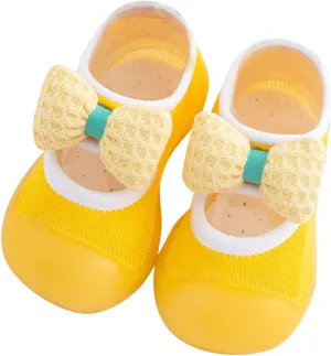 Baby Walking Shoes,Baby Sock Shoes Toddler Newborn Boys Girls Shoes Cute Bowknot Soft Antislip First Walking 0-3 Years