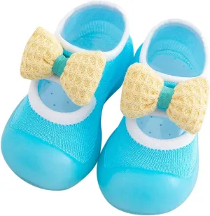 Baby Walking Shoes,Baby Sock Shoes Toddler Newborn Boys Girls Shoes Cute Bowknot Soft Antislip First Walking 0-3 Years