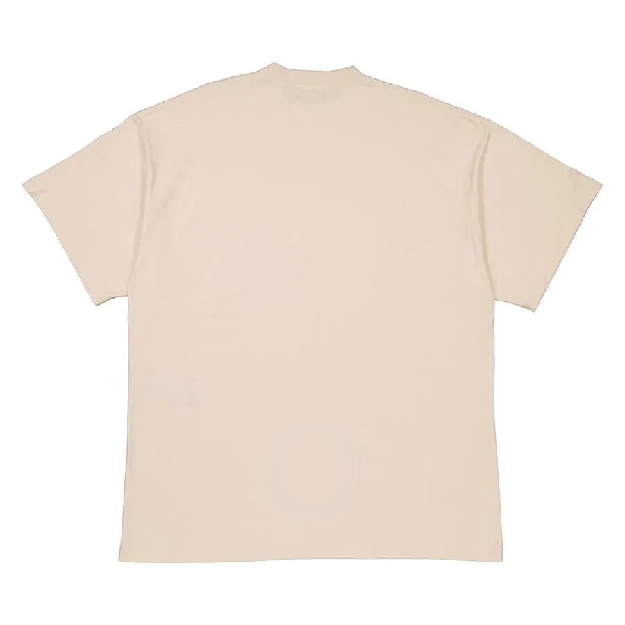 Balenciaga Your Ad Here Chalky White Oversized Logo Cotton T-Shirt