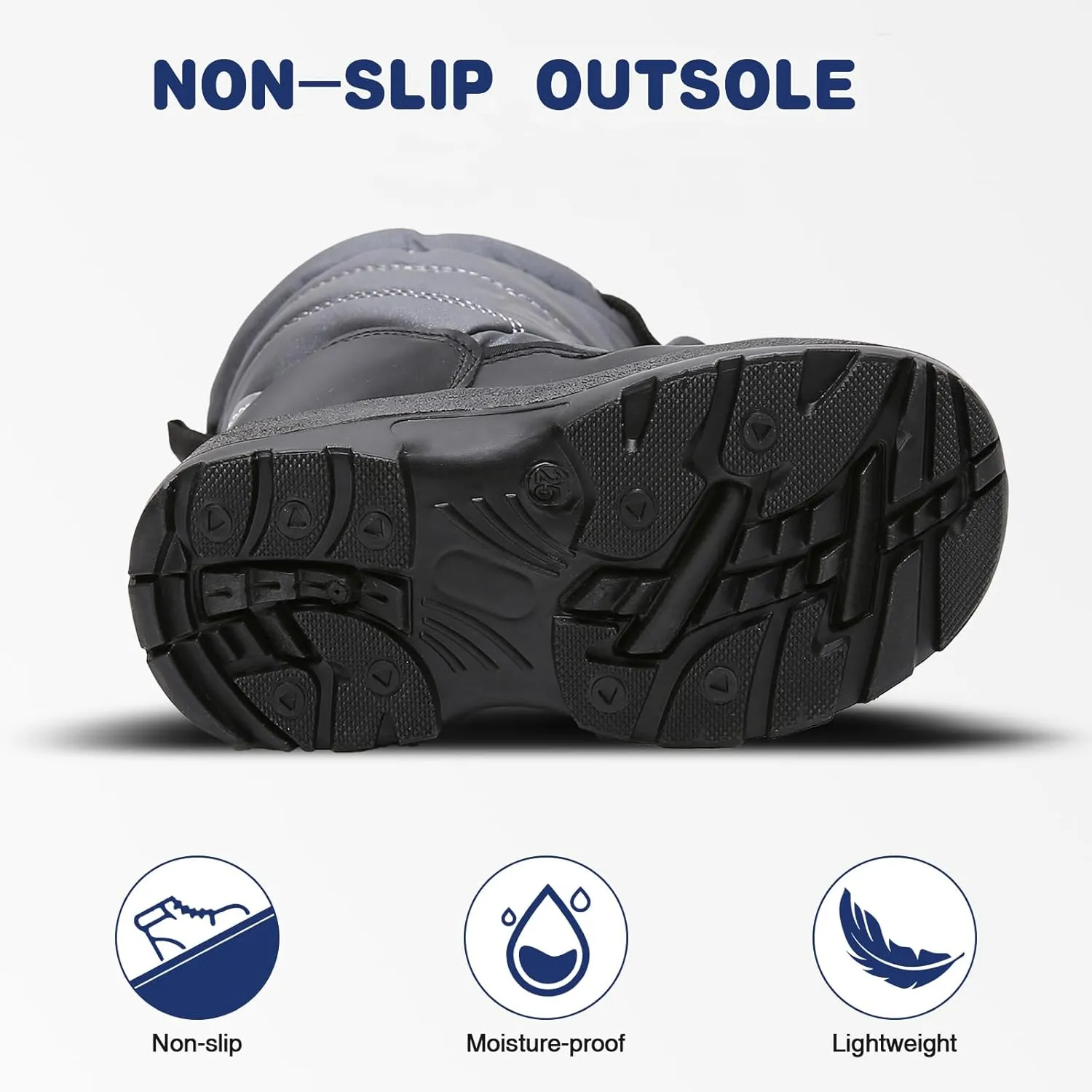 Blikcon Boys Snow Boots Outdoor Cold Weather Winter Boots (Toddler/Little Kid)