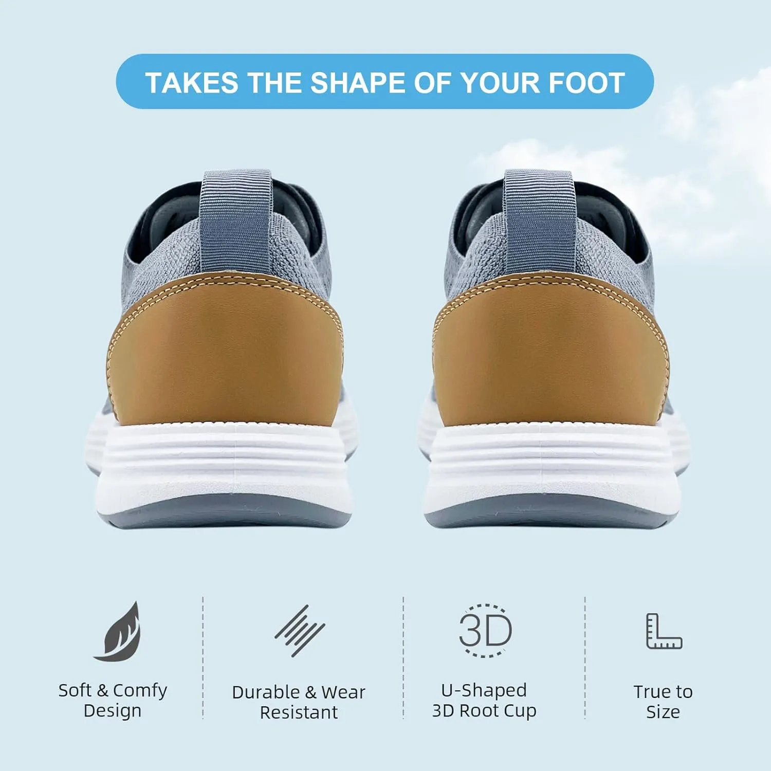 Casual Dress Shoes for Men Business Oxfords Fashion Sneakers Comfortable Loafers Mens Walking Shoes