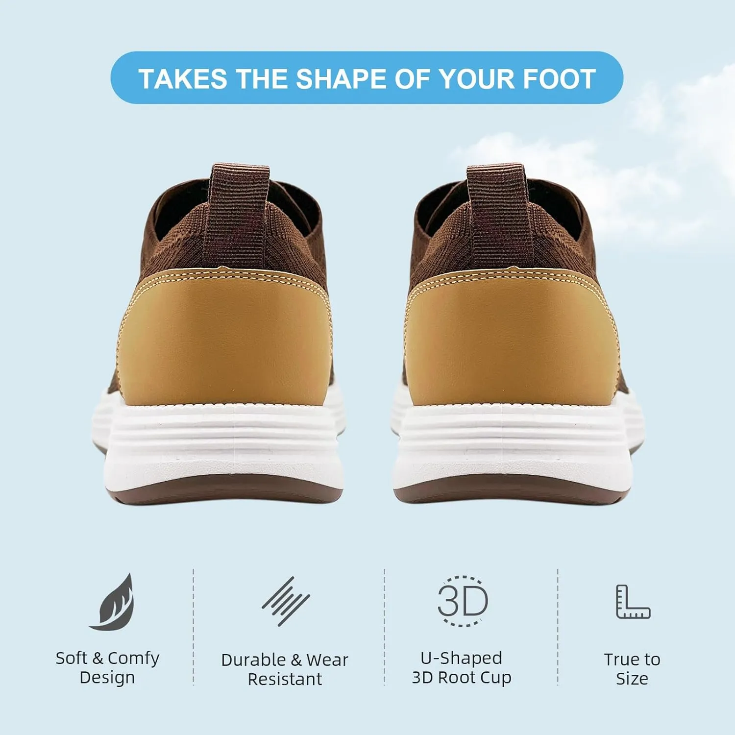 Casual Dress Shoes for Men Business Oxfords Fashion Sneakers Comfortable Loafers Mens Walking Shoes