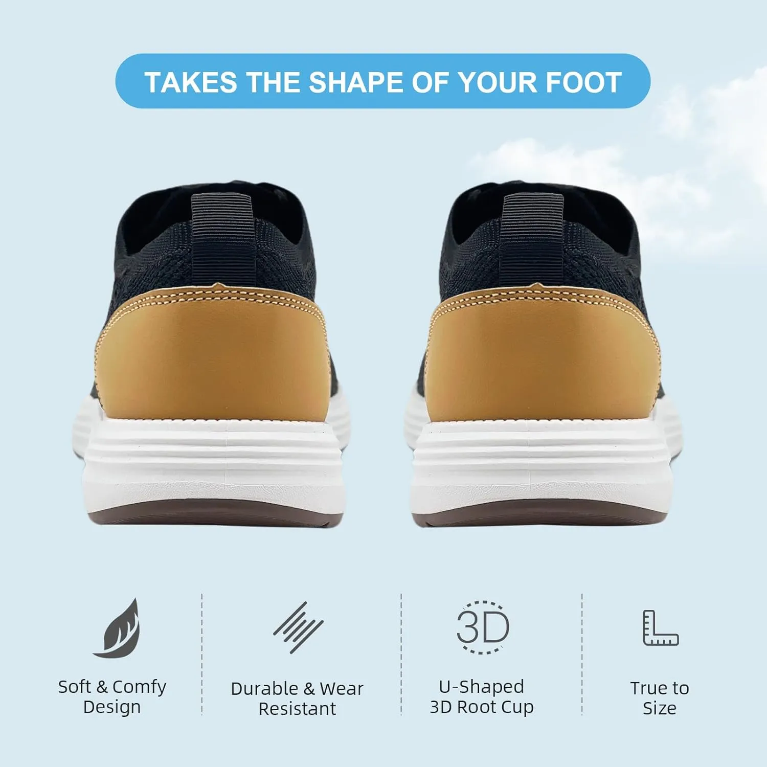 Casual Dress Shoes for Men Business Oxfords Fashion Sneakers Comfortable Loafers Mens Walking Shoes
