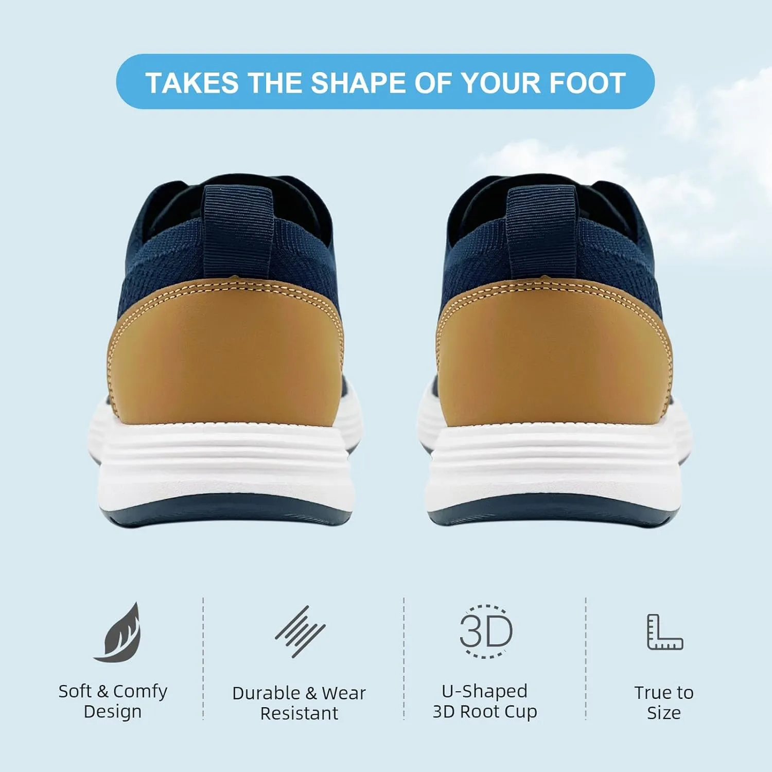 Casual Dress Shoes for Men Business Oxfords Fashion Sneakers Comfortable Loafers Mens Walking Shoes