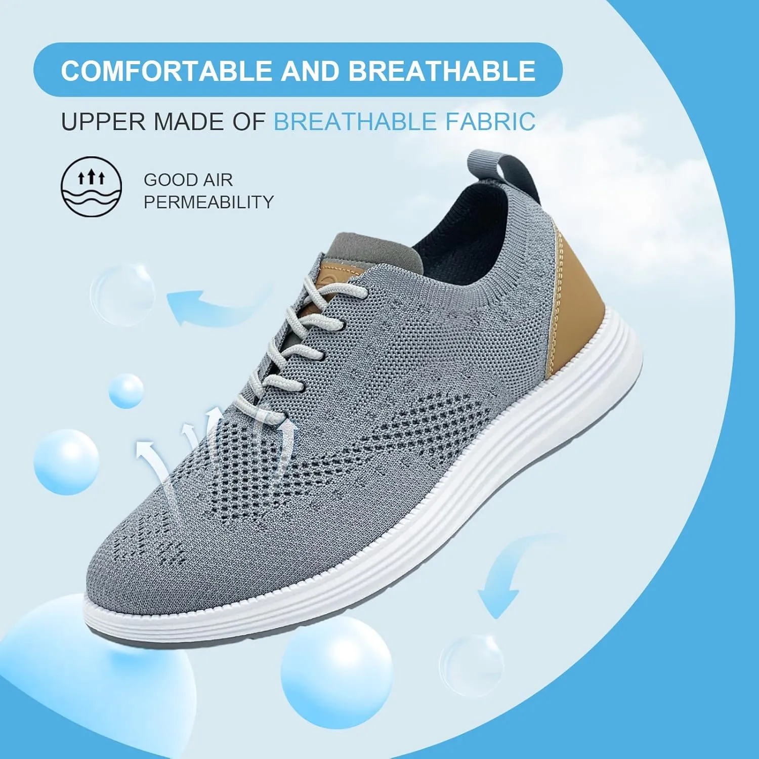 Casual Dress Shoes for Men Business Oxfords Fashion Sneakers Comfortable Loafers Mens Walking Shoes