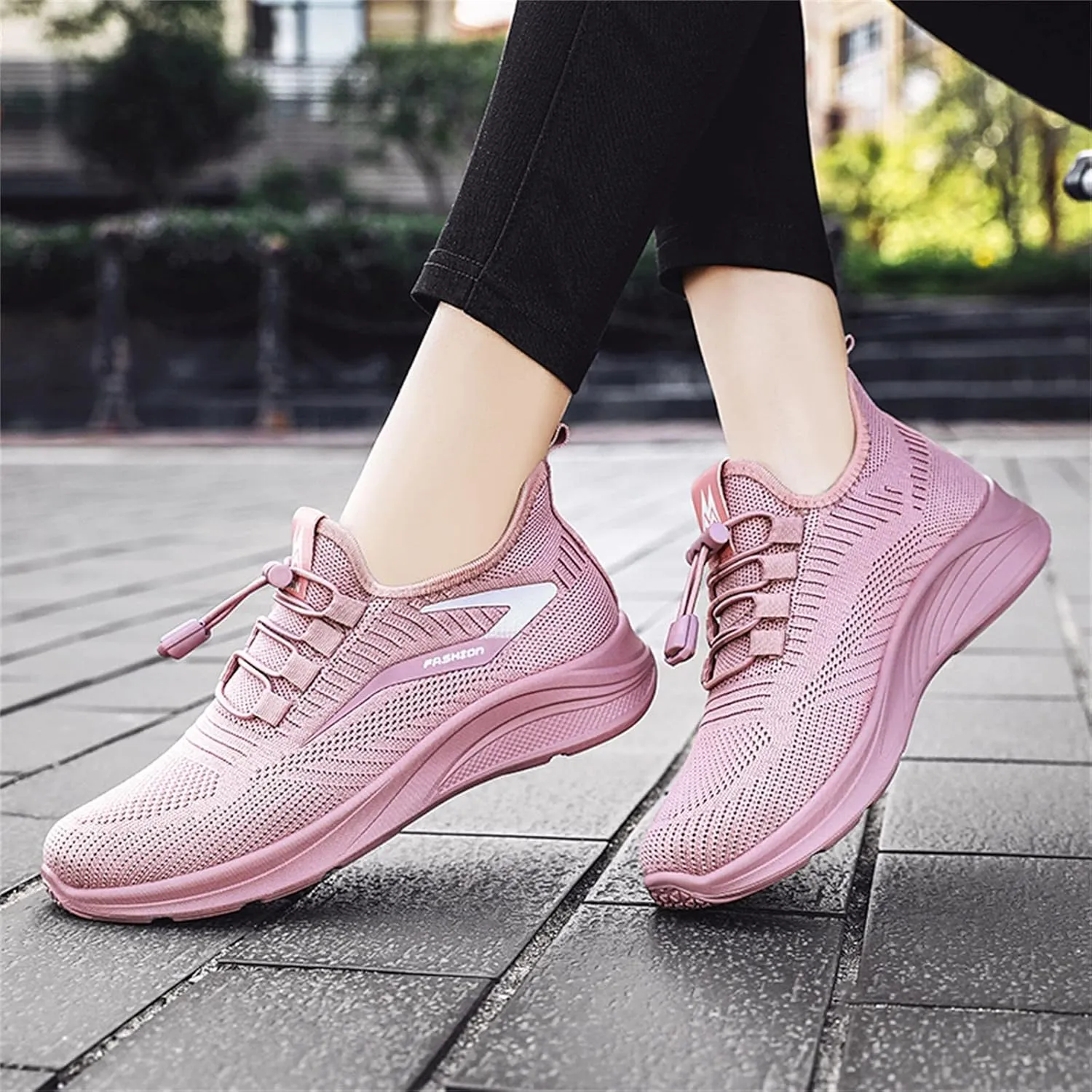 Cathalem Pink Solid Running Slip On Sneakers Slip Ins Shoes Mens Hands Free Orthopedic Walking Shoes for Men