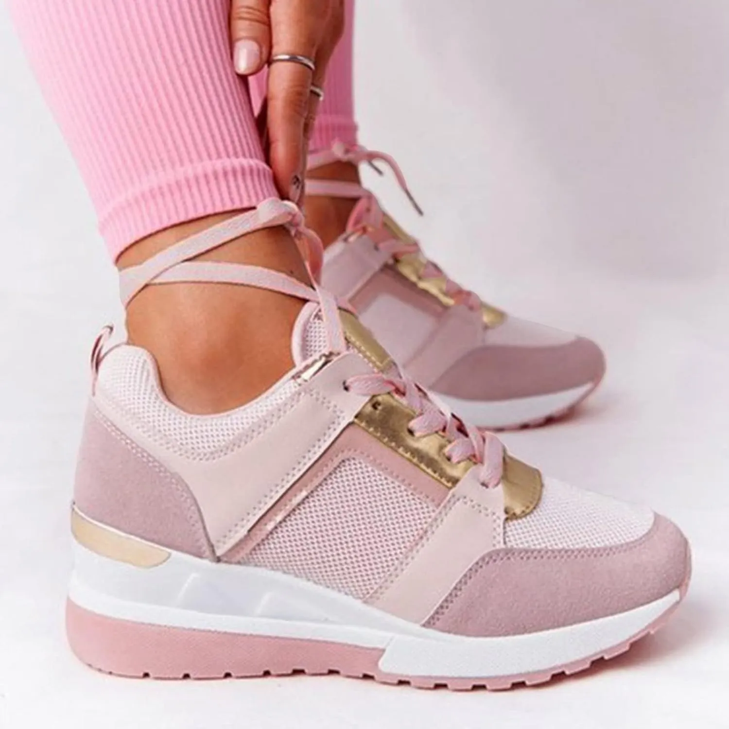Cathalem Sneakers for Women Slip On Walking Shoes with Arch Support Running Sneakers Non Slip Breathable Tennis Shoes