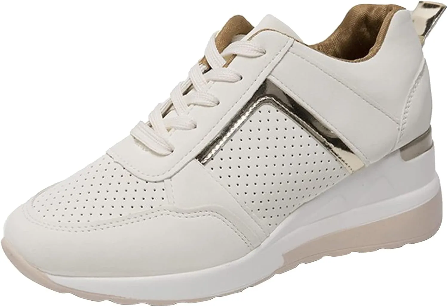 Cathalem Sneakers for Women Slip On Walking Shoes with Arch Support Running Sneakers Non Slip Breathable Tennis Shoes