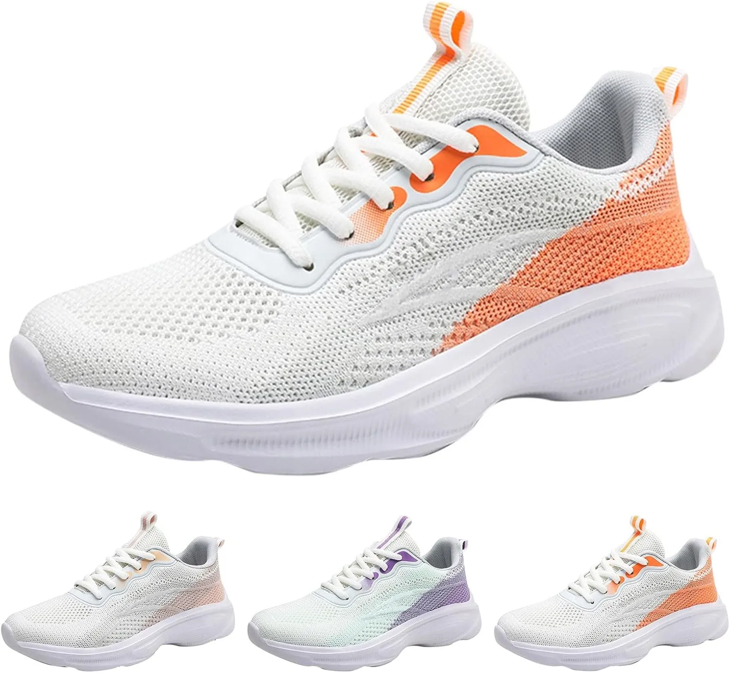 Classic Athletic Skateboard Sneakers for Women Casual Lace Up Non Slip Walking Shoes Lightweight Workout Shoe