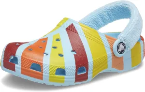 Crocs Unisex-Child Classic Graphic Clog with Terry Cloth Backstrap