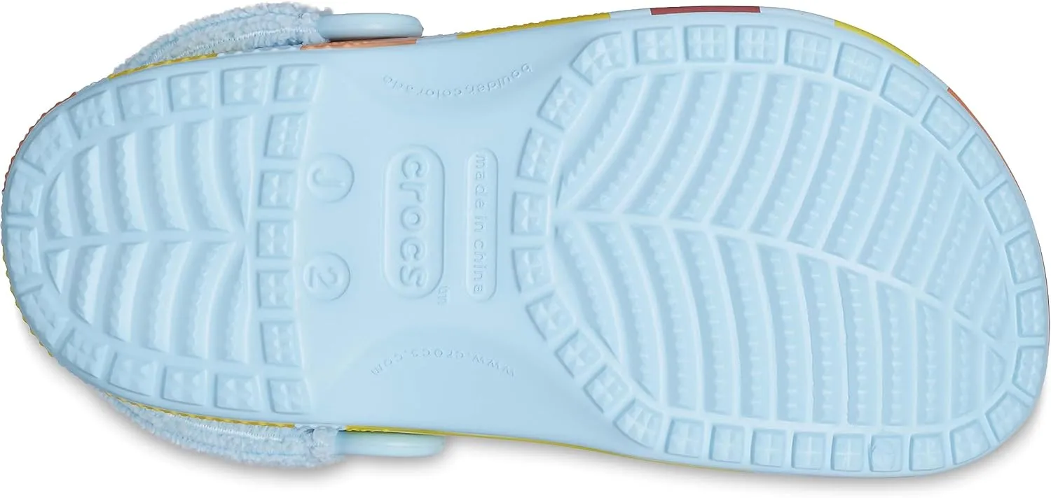 Crocs Unisex-Child Classic Graphic Clog with Terry Cloth Backstrap