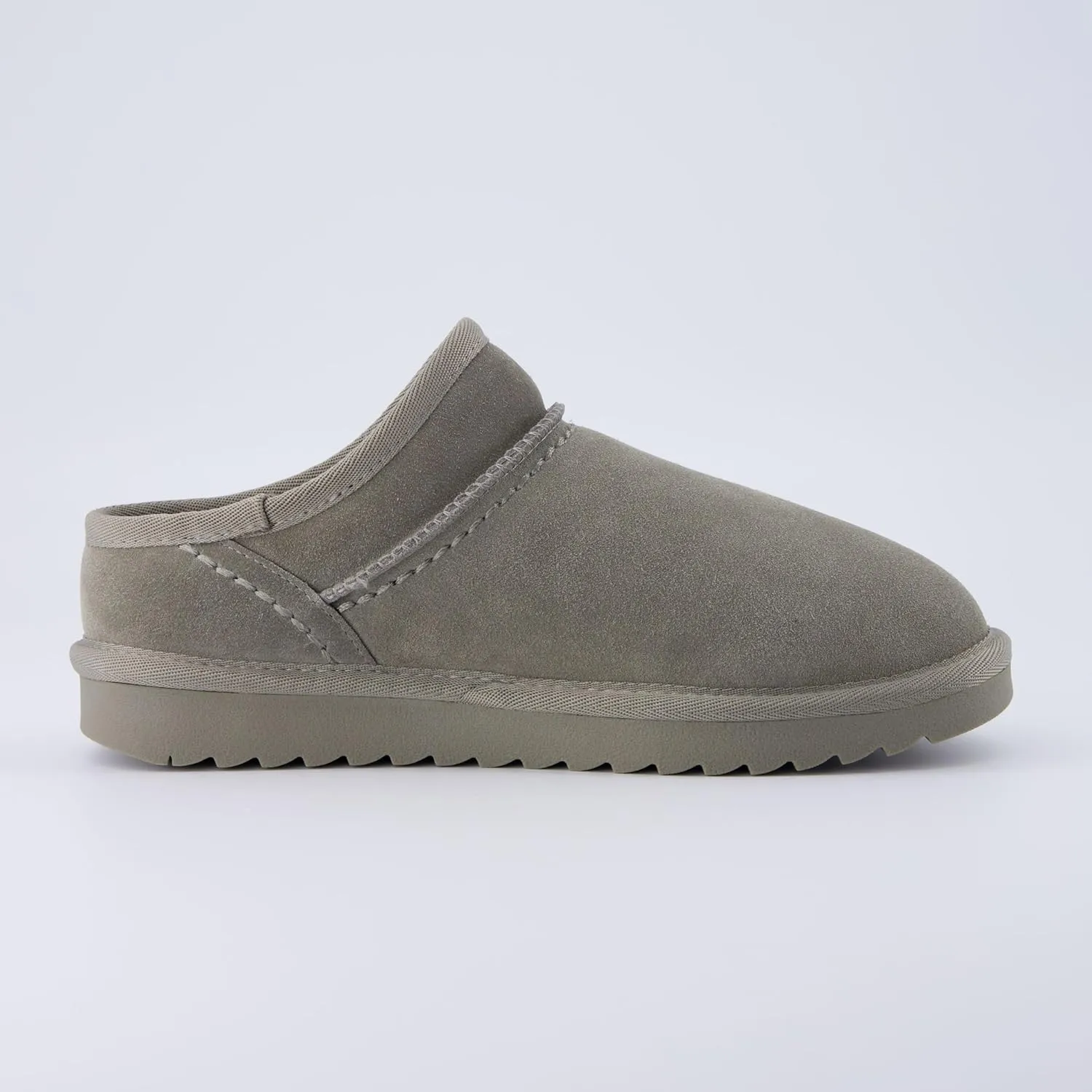 CUSHIONAIRE Women's Hilo 2 Premium Suede Slip-On House Slippers  Clog Slippers for Women, Memory Foam, Faux Shearling, Wide Widths Available
