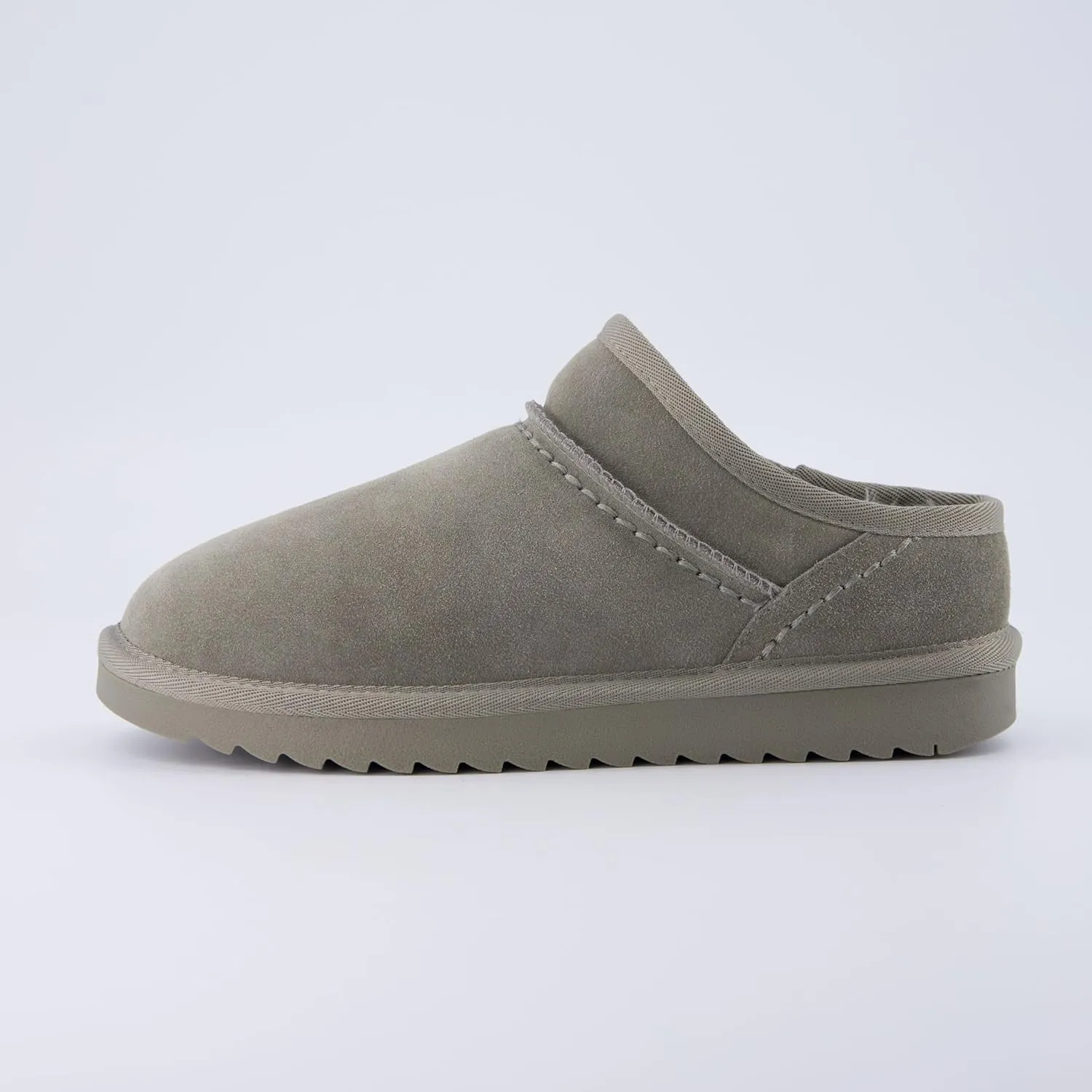 CUSHIONAIRE Women's Hilo 2 Premium Suede Slip-On House Slippers  Clog Slippers for Women, Memory Foam, Faux Shearling, Wide Widths Available
