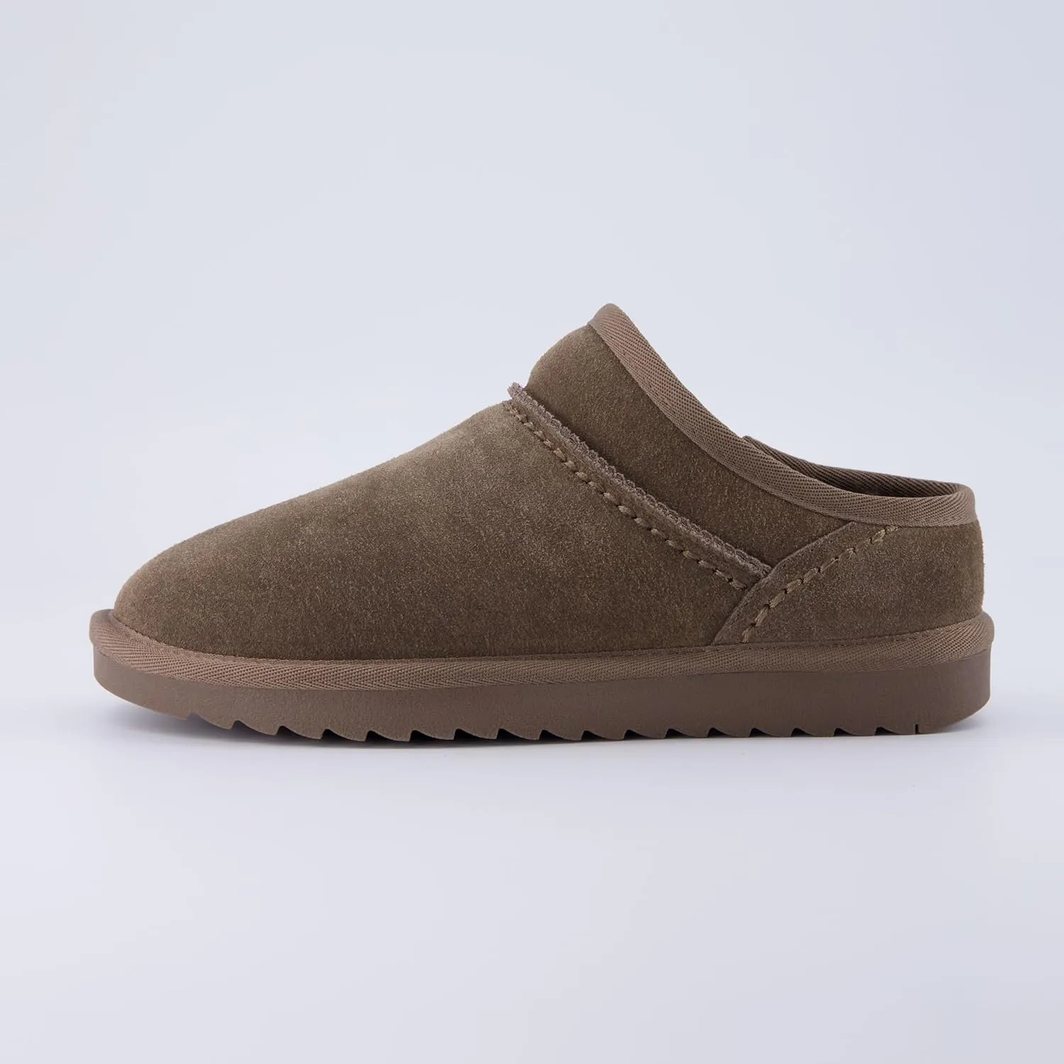 CUSHIONAIRE Women's Hilo 2 Premium Suede Slip-On House Slippers  Clog Slippers for Women, Memory Foam, Faux Shearling, Wide Widths Available