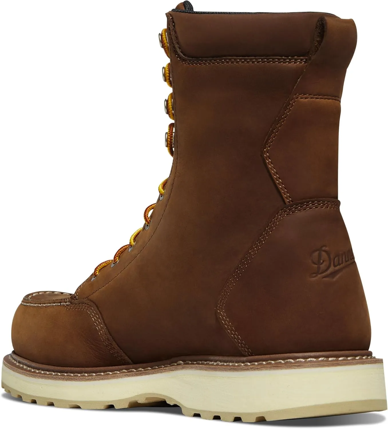 Danner Cedar River 8 Waterproof Work Boots for Men - Premium Leather with Breathable Lining, Comfort Footbed & Non Slip Rubber Outsole, EH Resistant