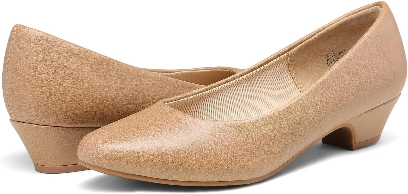 DREAM PAIRS Women's Closed Toe Dress Pumps Shoes