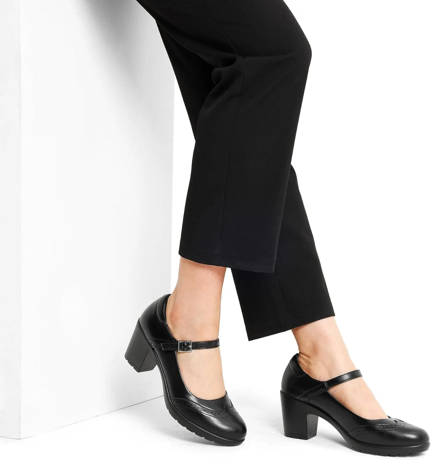 DREAM PAIRS Women's Oxfords Mary Jane Dress Shoes Heels for Women