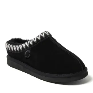 Fireside by Dearfoams Men's Grafton Genuine Shearling Clog Slipper with Taping