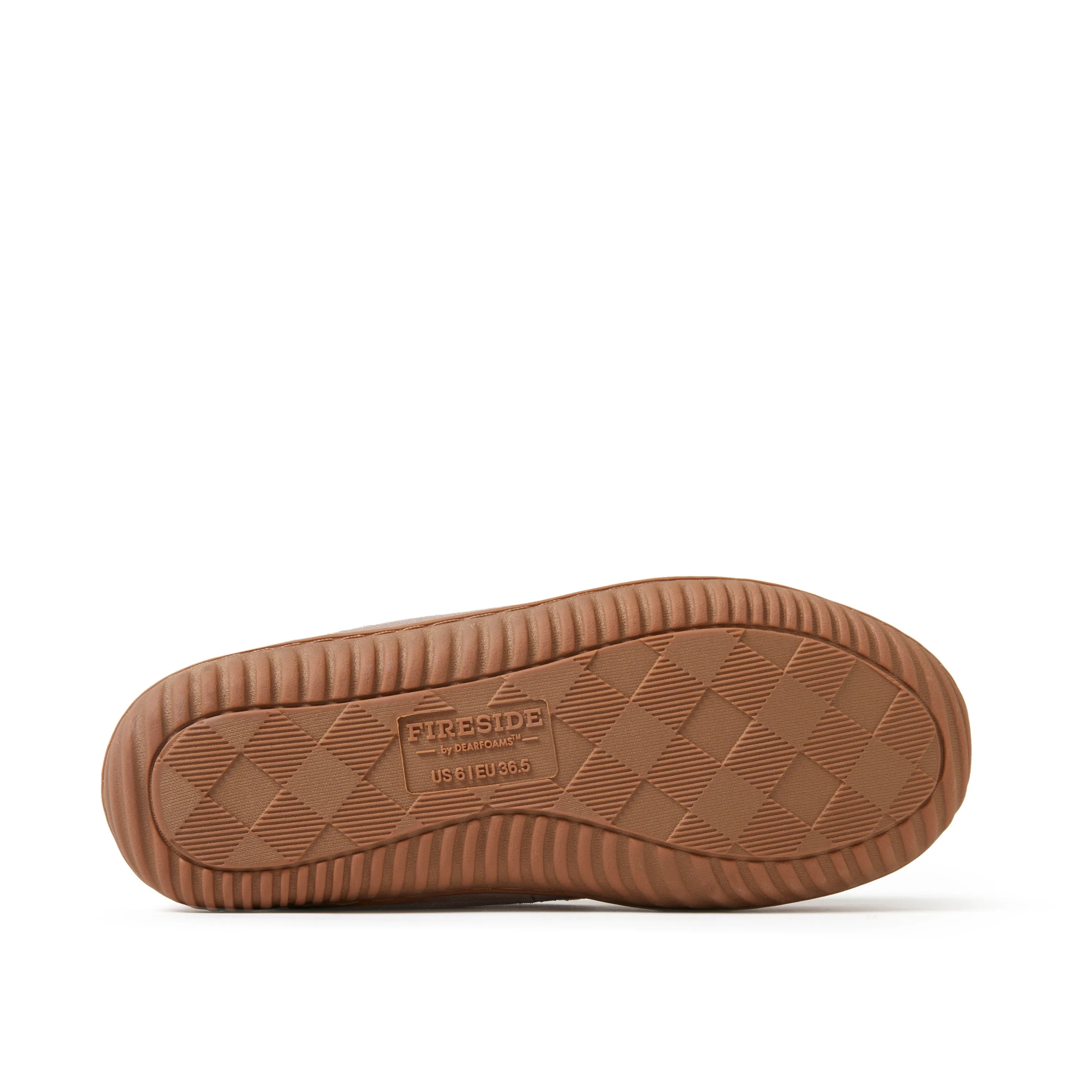 Fireside by Dearfoams Women's Alice Springs Genuine Shearling Moccasin Slipper