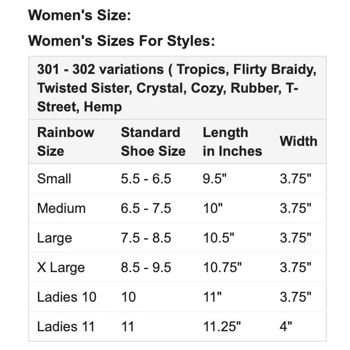 Flip Flops / Sandals - Rainbow Original - 301 ALTSN - SINGLE LAYER/NARROW STRAP - Ladies
