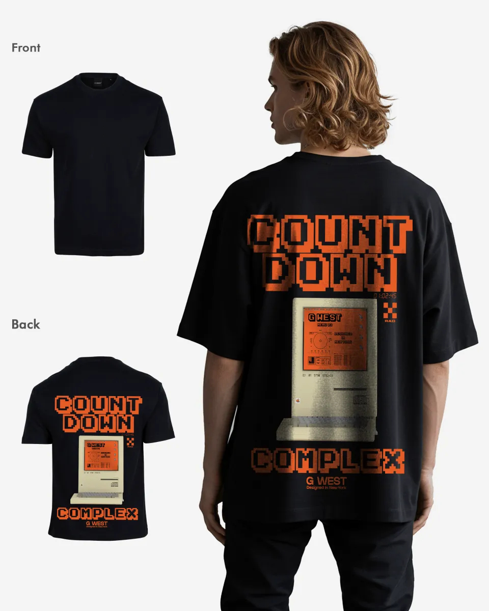 G West Oversized Retro Pc T-Shirt - 4 Colors