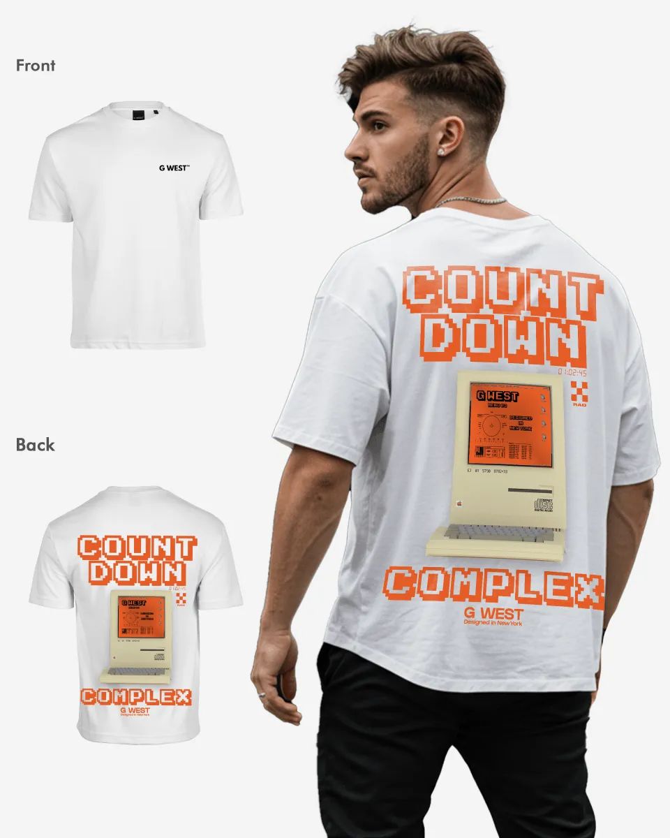 G West Oversized Retro Pc T-Shirt - 4 Colors