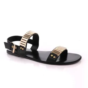 Giuseppe Zanotti Gold Figaro Double Strap Sandals