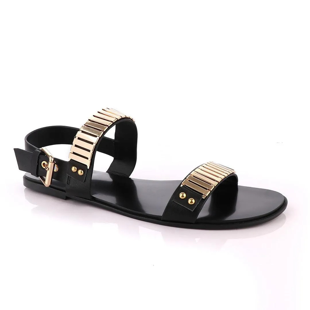 Giuseppe Zanotti Gold Figaro Double Strap Sandals