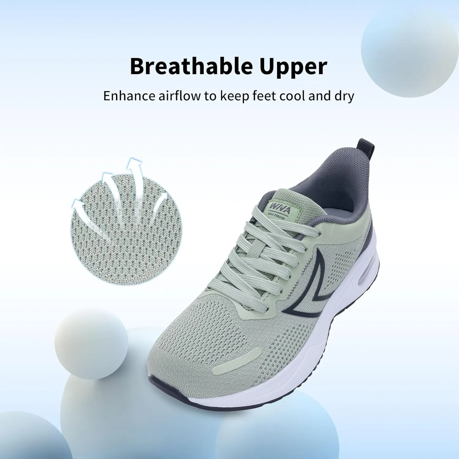 GOOBON Wide Toe Box Running Shoes Women Air Walking Sneakers Wide Width Tennis Athletic Shoes