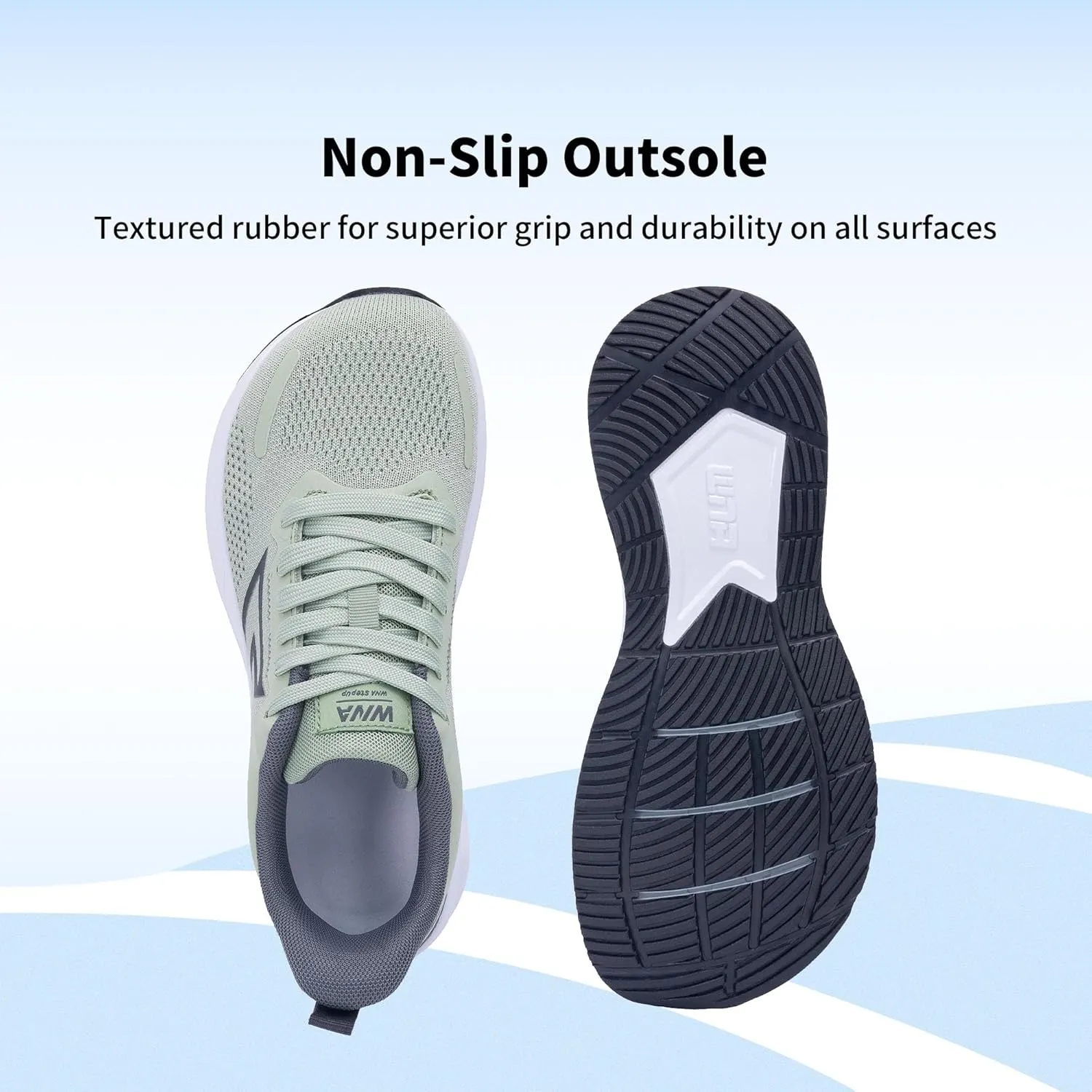 GOOBON Wide Toe Box Running Shoes Women Air Walking Sneakers Wide Width Tennis Athletic Shoes