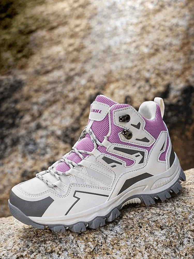 Insulated Unisex Leather Hiking Boots With Cushioning - SF1634