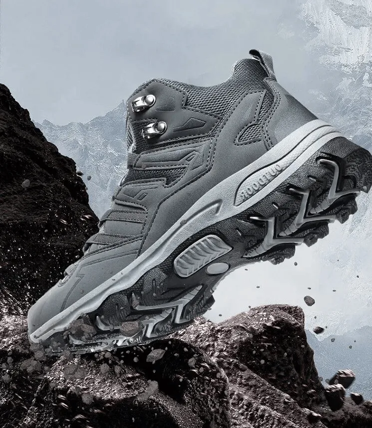 Insulated Unisex Leather Hiking Boots With Cushioning - SF1634