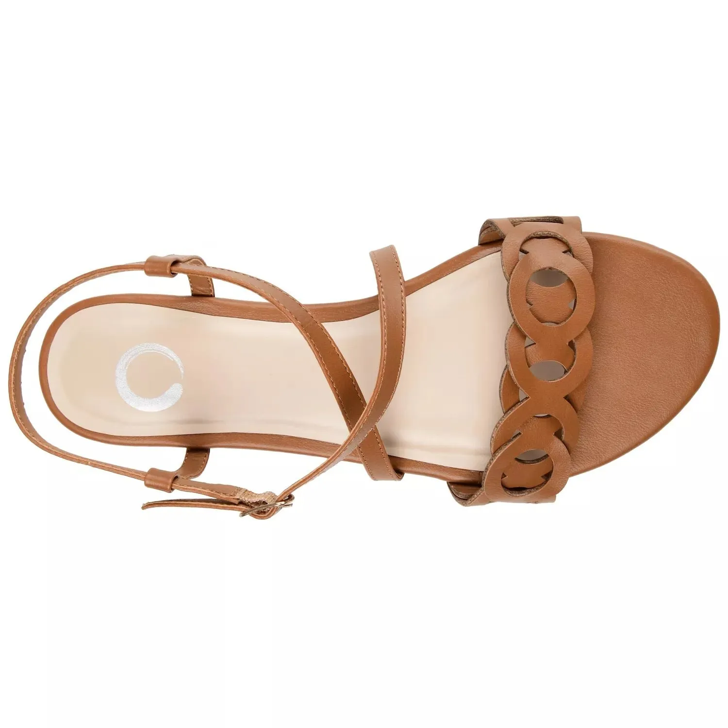 Journee Collection Jalia Women's Strappy Sandals Journee Collection, White