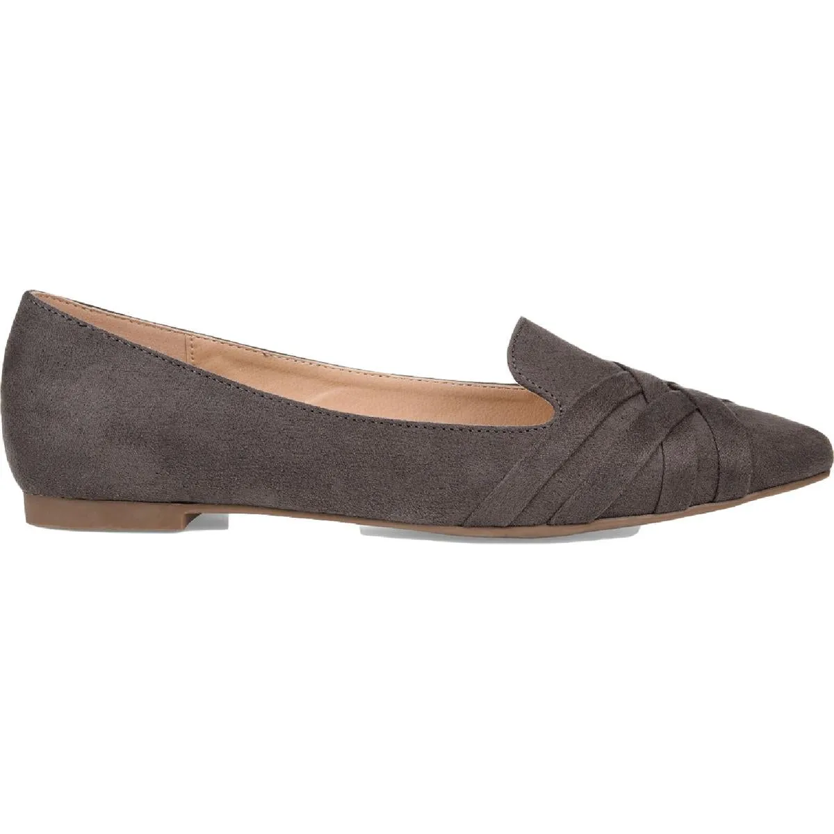 Journee Collection Womens Mindee Faux Suede Slip On Loafers