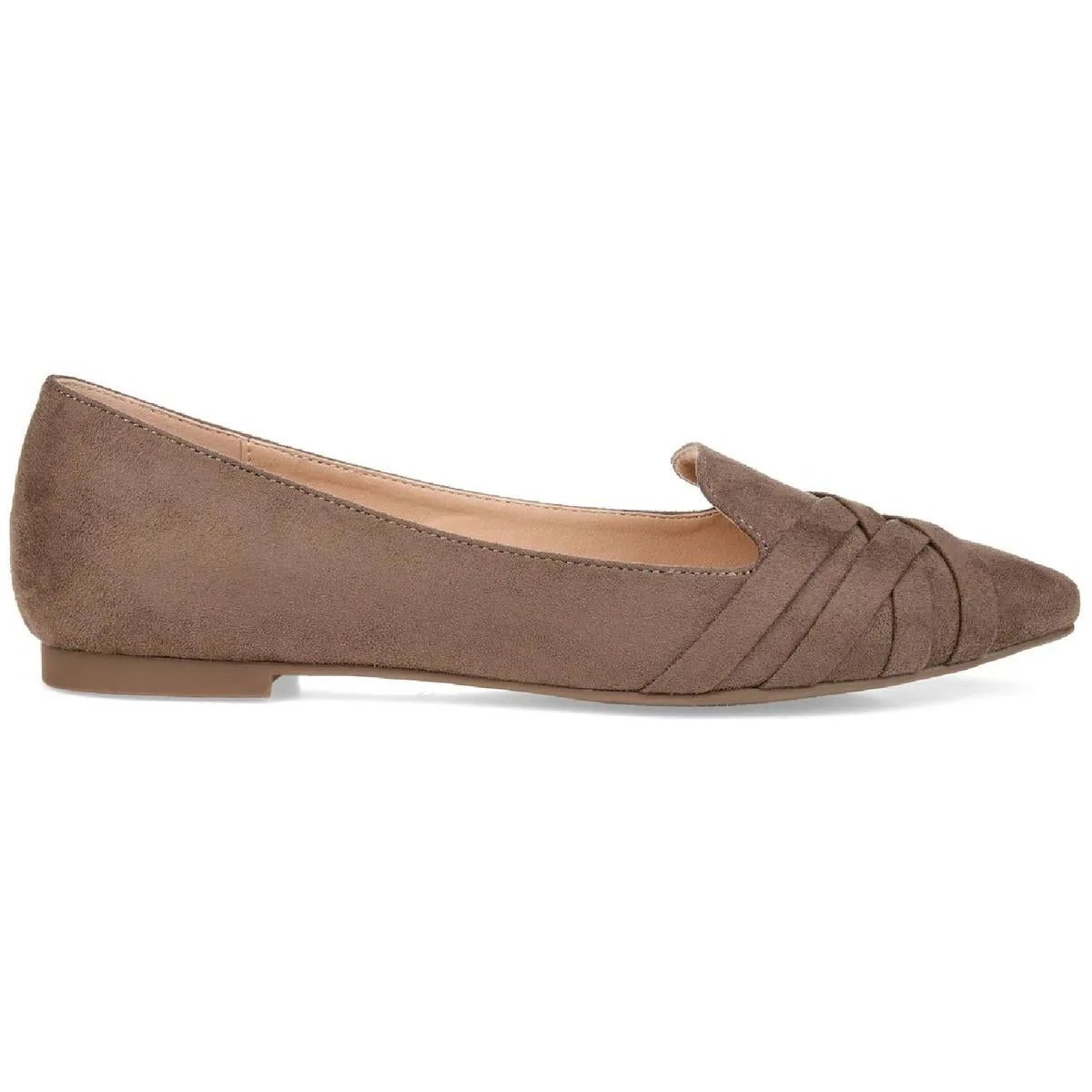 Journee Collection Womens Mindee Faux Suede Slip On Loafers