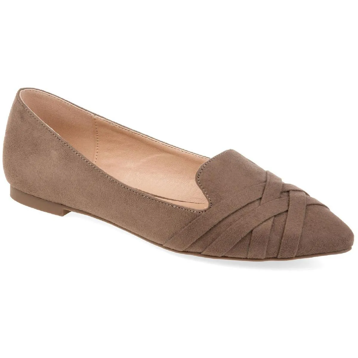 Journee Collection Womens Mindee Faux Suede Slip On Loafers