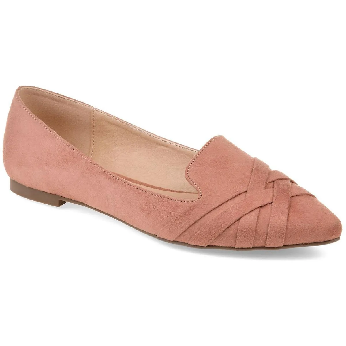 Journee Collection Womens Mindee Faux Suede Slip On Loafers