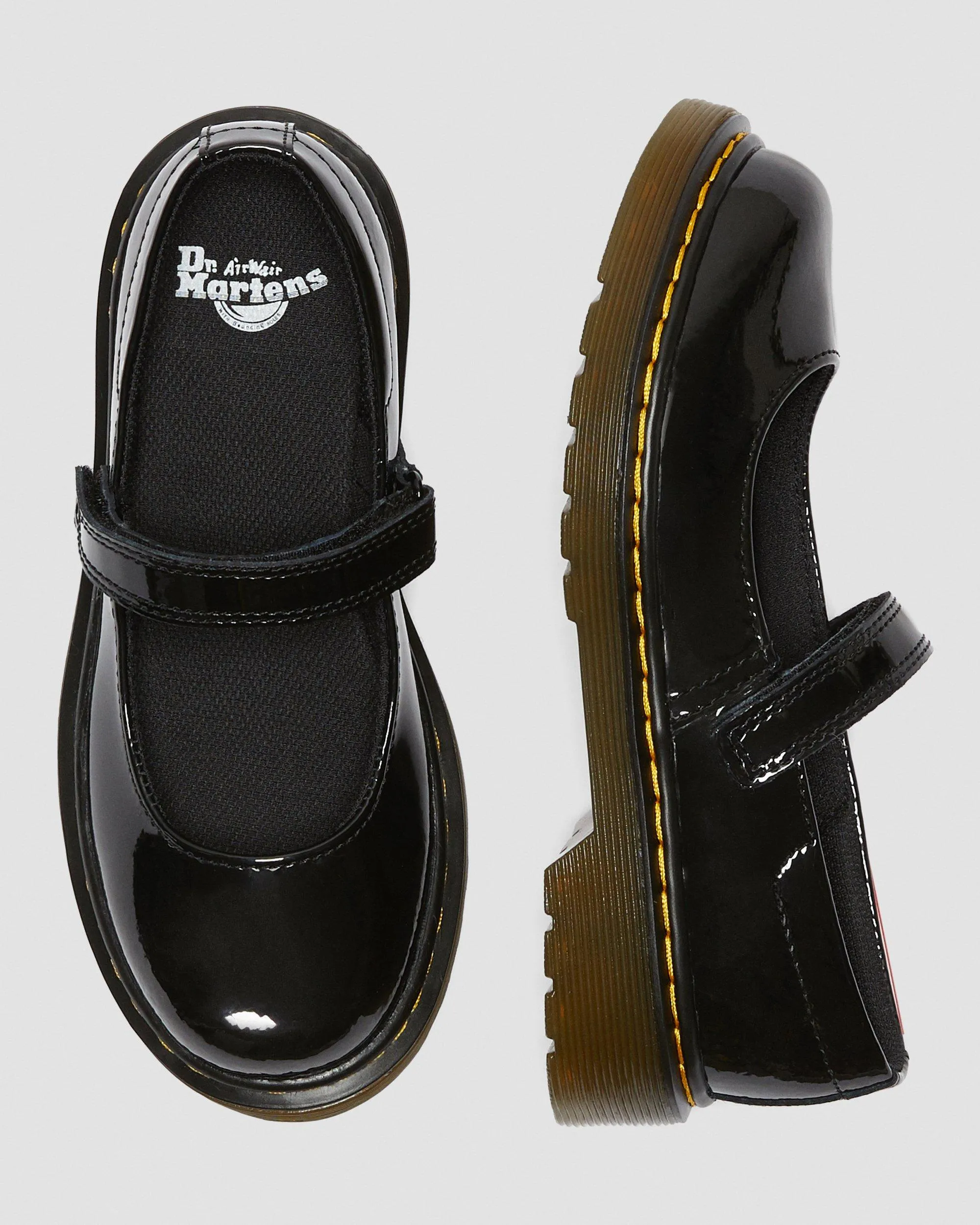 Junior Maccy Dr patent leather Mary Janes. Martens