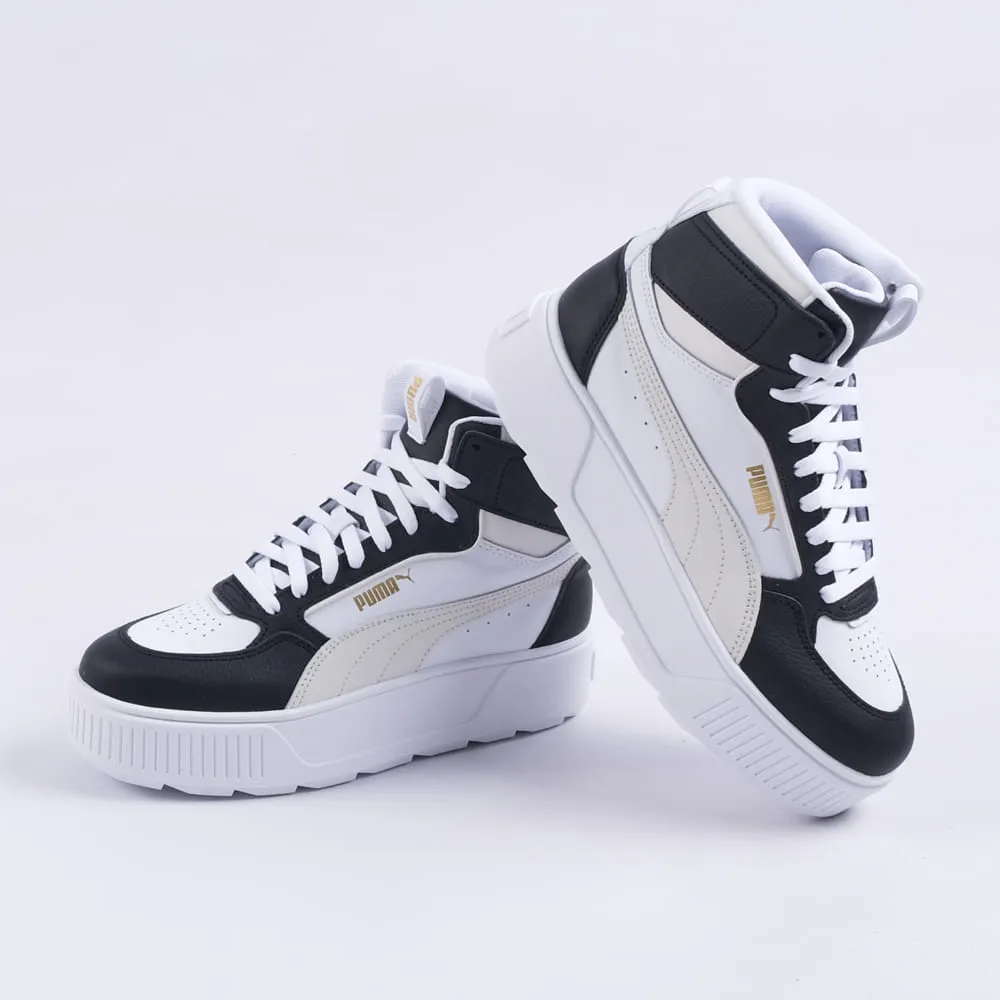 Karmen Rebelle Mid Sneakers (Black/White)