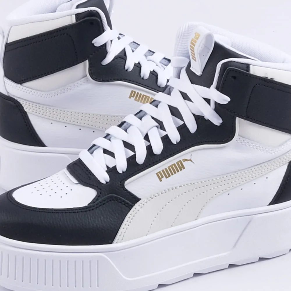 Karmen Rebelle Mid Sneakers (Black/White)